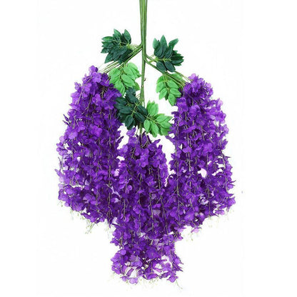 ArtificialWisteriaFlowers-DarkPurple-110CM-12-StemPack V1221-ARTIFICIALWISTERIAFLOWERS-DARKPURPLE-110CM-12-STEMPACK