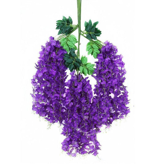 ArtificialWisteriaFlowers-DarkPurple-110CM-12-StemPack V1221-ARTIFICIALWISTERIAFLOWERS-DARKPURPLE-110CM-12-STEMPACK