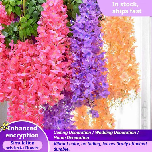 ArtificialWisteriaFlowers-Magenta-110CM-12-StemPack V1221-ARTIFICIALWISTERIAFLOWERS-MAGENTA-110CM-12-STEMPACK