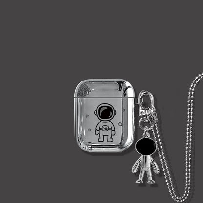 Astronaut AirPods 1 2 Case+Keyring+Necklace V1221-ASTRONAUT-AIRPODS-1-2-CASE-KEYRING-NECKLACE