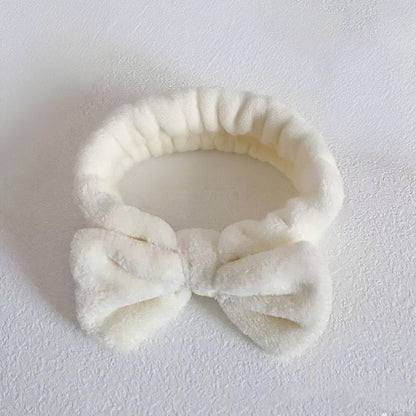 Autumn/Winter Plush Bow Headband Black V1221-AUTUMN-WINTER-PLUSH-BOW-HEADBAND-BLACK