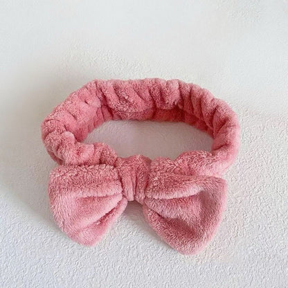 Autumn/Winter Plush Bow Headband Black V1221-AUTUMN-WINTER-PLUSH-BOW-HEADBAND-BLACK