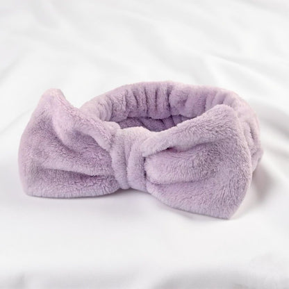 Autumn/Winter Plush Bow Headband Pink V1221-AUTUMN-WINTER-PLUSH-BOW-HEADBAND-PINK