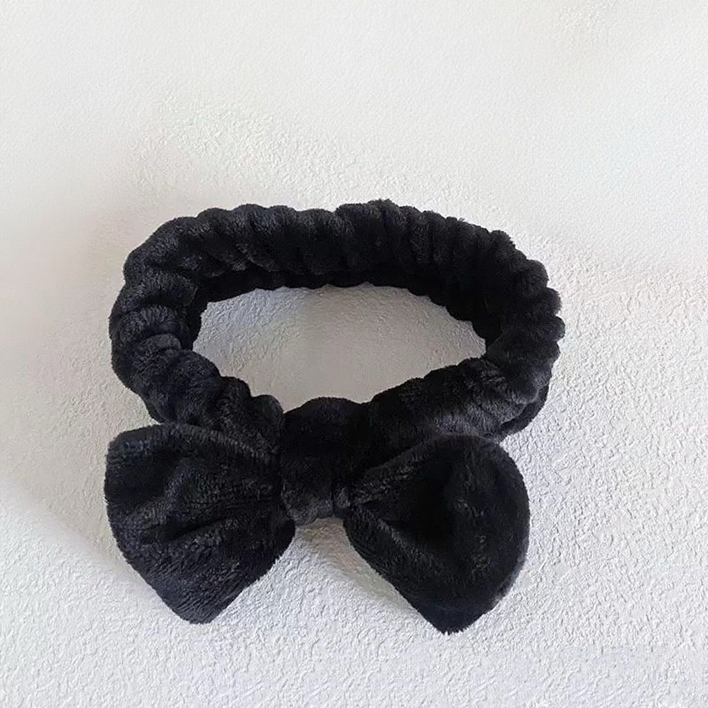 Autumn/Winter Plush Bow Headband Pink V1221-AUTUMN-WINTER-PLUSH-BOW-HEADBAND-PINK
