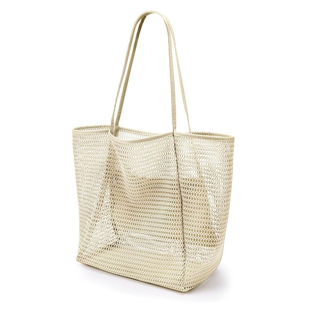 Beach Bag off white V1221-BEACH-BAG-OFF-WHITE