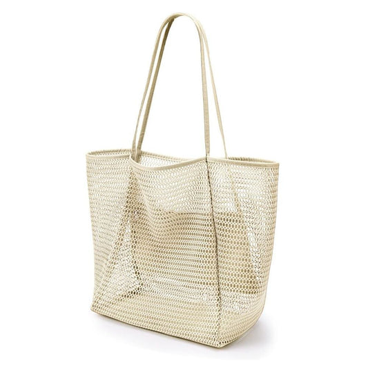 Beach Bag off white V1221-BEACH-BAG-OFF-WHITE