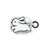 black and white rabbit + Round Ring Apple AirPods Pro V1221-BLACK-AND-WHITE-RABBIT-ROUND-RING-APPLE-AIRPODS-PRO