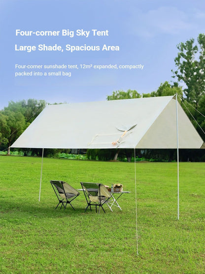 black Canopy Version-Canopy+Folding Table+2 Moon Chairs V1221-BLACK-CANOPY-VERSION-CANOPY-FOLDING-TABLE-2-MOON-CHAIRS