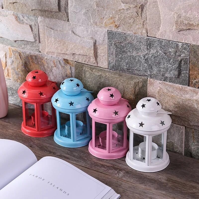 Black Pink and Red Candle Holder Set of 3 V1221-BLACK-PINK-AND-RED-CANDLE-HOLDER-SET-OF-3