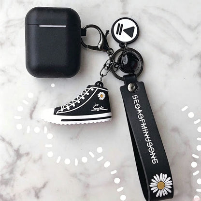 Black set + shoe pendant Apple AirPods 3 V1221-BLACK-SET-SHOE-PENDANT-APPLE-AIRPODS-3
