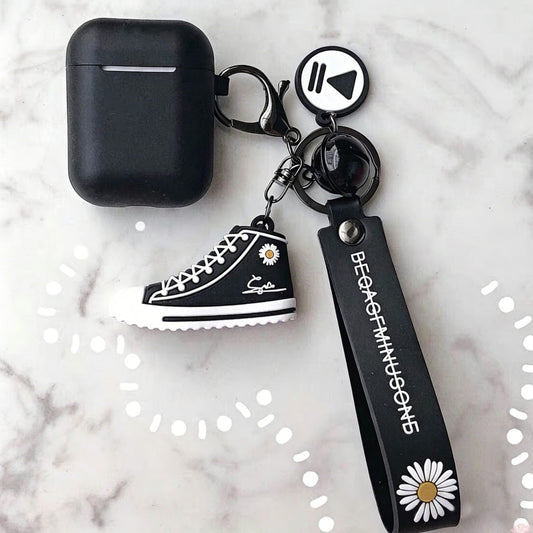 Black set + shoe pendant Apple AirPods pro V1221-BLACK-SET-SHOE-PENDANT-APPLE-AIRPODS-PRO