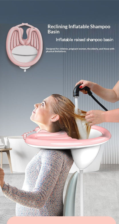 HairWashingBasinBlack+WaterproofRing+DrainageBag V1221-BLACK-WATERPROOFRING-DRAINAGEBASKET