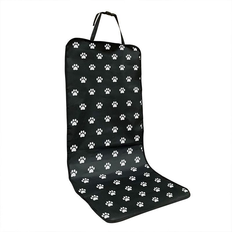 PetBlackPawPrintCarMat V1221-BLACKPAWPRINTCARMAT