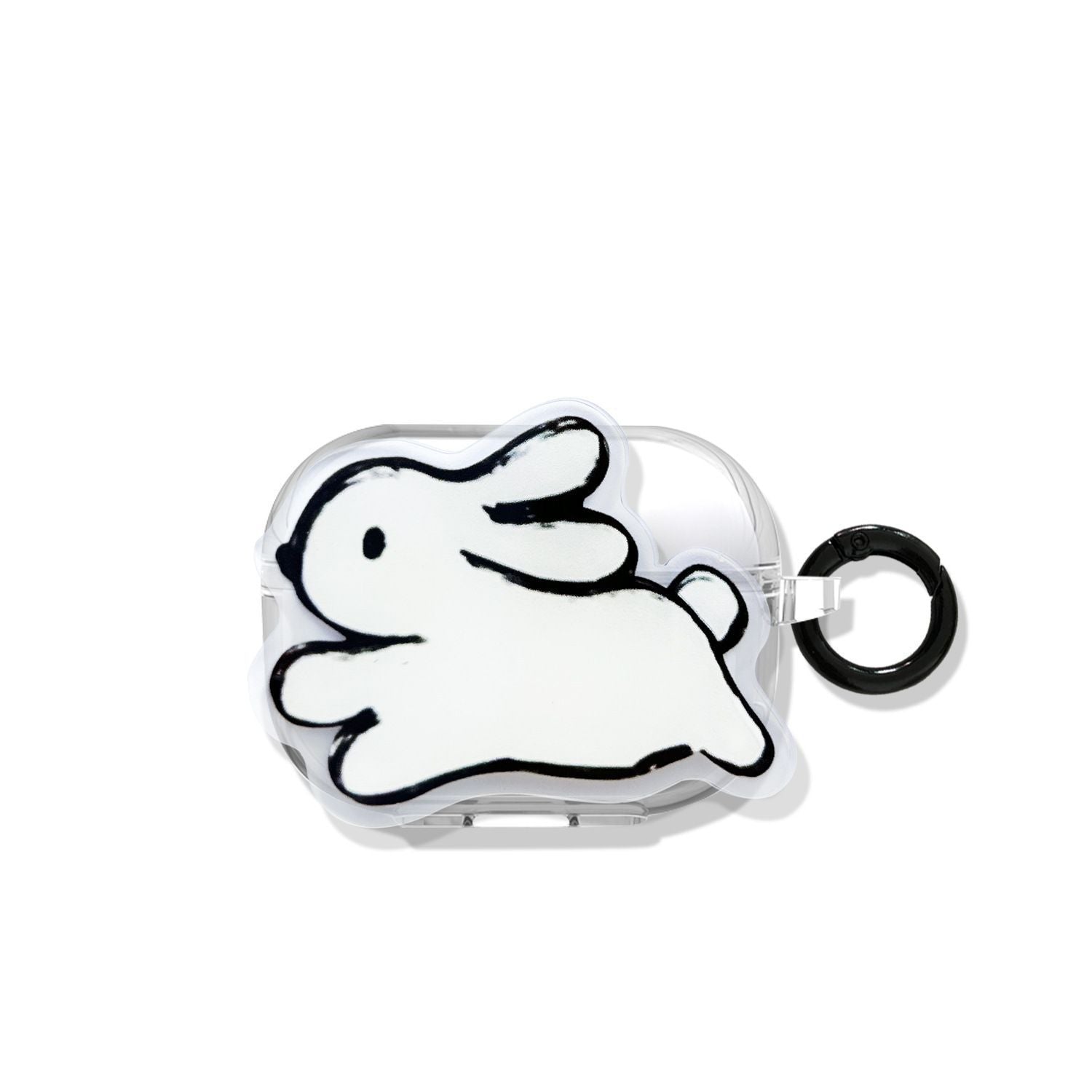 Bow Pattern + Round Ring Apple Airpods 4 V1221-BOW-PATTERN-ROUND-RING-APPLE-AIRPODS-4