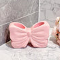 Bowknot Double-Slot Toothbrush Storage Holder - Pink V1221-BOWKNOT-DOUBLE-SLOT-TOOTHBRUSH-STORAGE-HOLDER-PINK