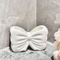 Bowknot Double-Slot Toothbrush Storage Holder - white V1221-BOWKNOT-DOUBLE-SLOT-TOOTHBRUSH-STORAGE-HOLDER-WHITE