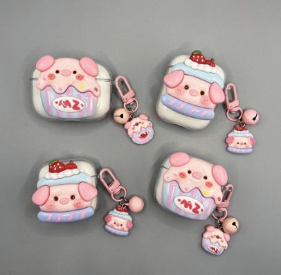 Cake Pig Bluetooth Earphone Case + pendant AirPods Pro V1221-CAKE-PIG-BLUETOOTH-EARPHONE-CASE-PENDANT-AIRPODS-PRO