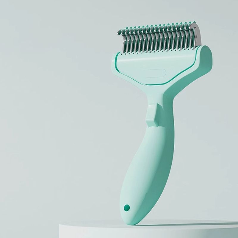 Cat hair comb-Green V1221-CAT-HAIR-COMB-GREEN