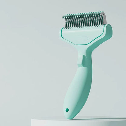 Cat hair comb-Green V1221-CAT-HAIR-COMB-GREEN