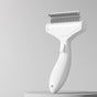 Cat hair comb-White V1221-CAT-HAIR-COMB-WHITE
