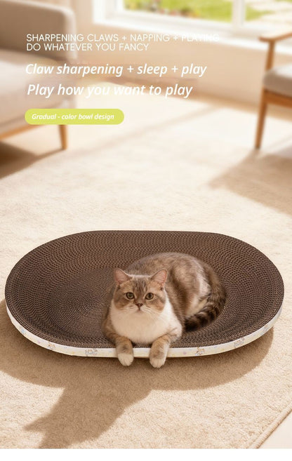 CatScratcher,OvalShape,MediumSize47x32-ThinStyle V1221-CATSCRATCHEROVALSHAPEMEDIUMSIZE47X32-THINSTYLE
