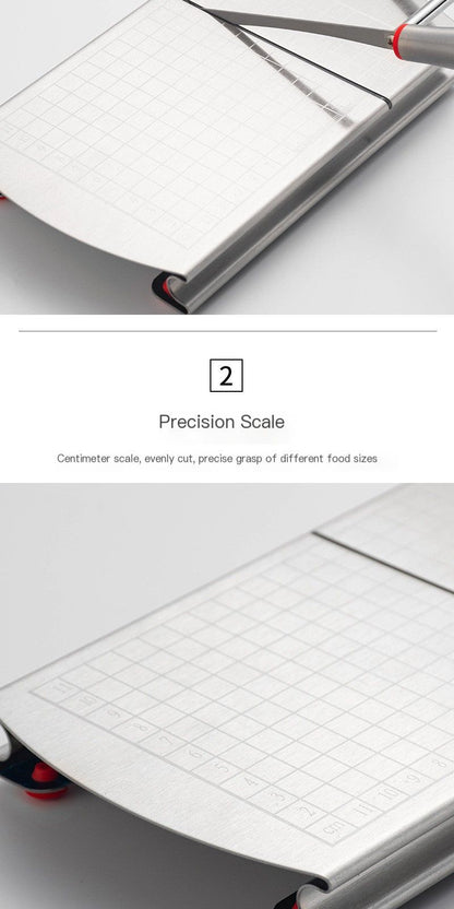 A stainless steel cheese slicer with scales-With scale V1221-CHEESE-SLICER-WITH-SCALE