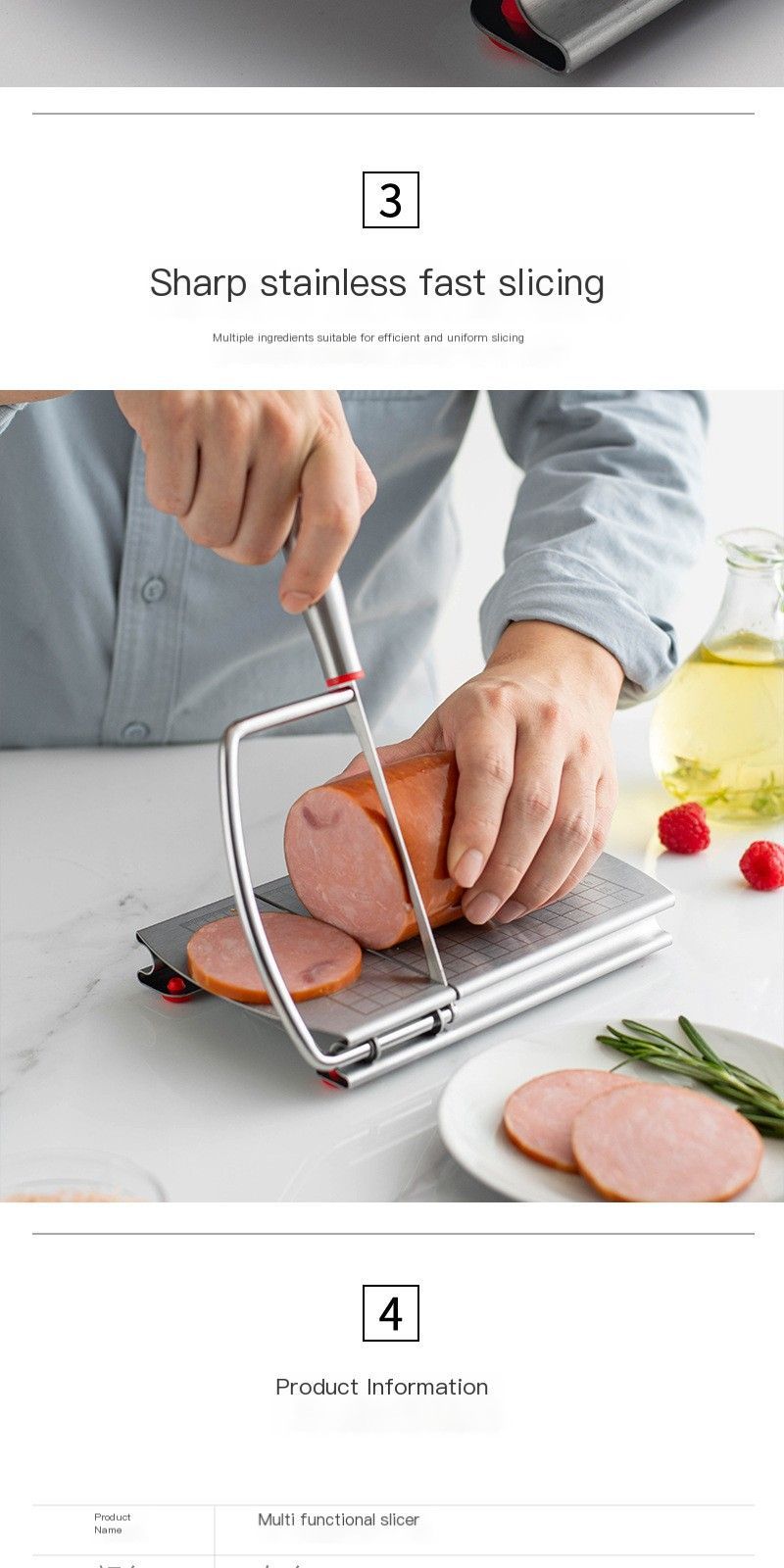 A stainless steel cheese slicer with scales-With scale V1221-CHEESE-SLICER-WITH-SCALE