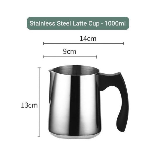 StainlessSteelCoffeeLatteArtCup1000ml-ModelB V1221-COFFEELATTEARTCUP1000ML-MODELB