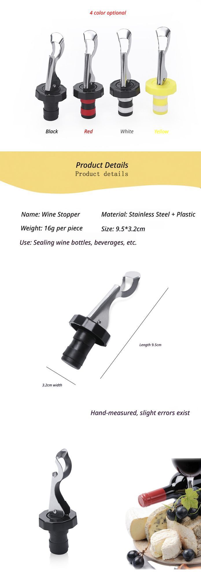 StainlessSteelWineOpenerandCorkscrew-Whiteandblack V1221-CORKSCREW-WHITEANDBLACK