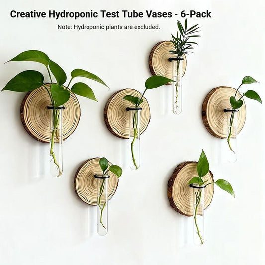 Creative Test Tube Hydroponic Vase-Set of 6 V1221-CREATIVE-TEST-TUBE-HYDROPONIC-VASE-SET-OF-6