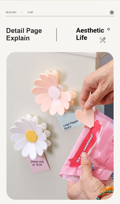 Daisy Sealing Clips Set Pink V1221-DAISY-SEALING-CLIPS-SET-PINK