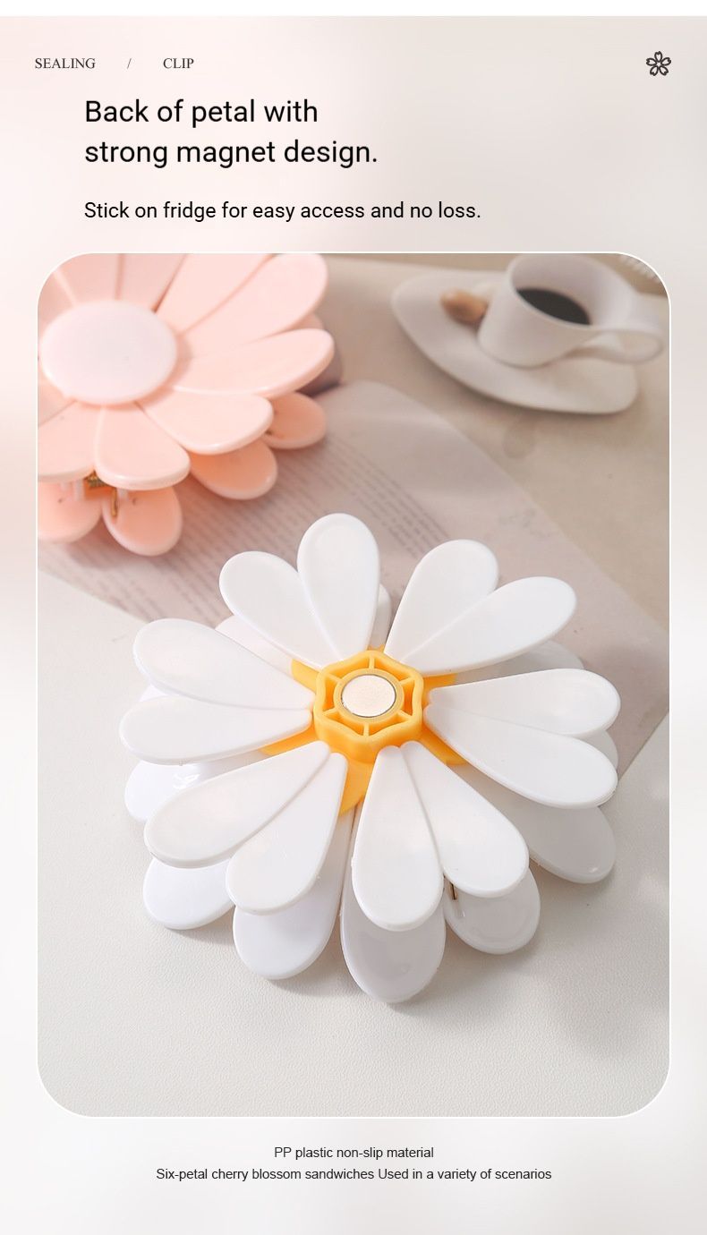 Daisy Sealing Clips Set Pink V1221-DAISY-SEALING-CLIPS-SET-PINK