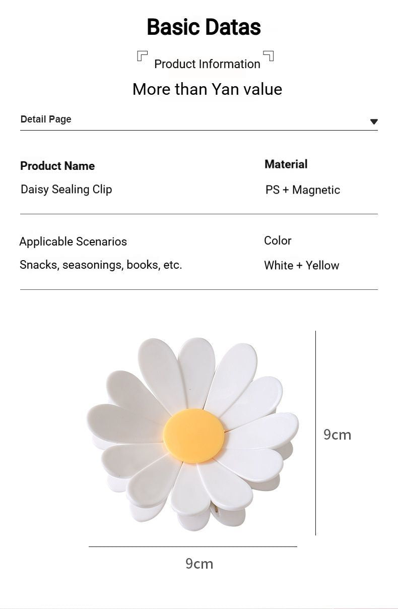 Daisy Sealing Clips Set White V1221-DAISY-SEALING-CLIPS-SET-WHITE