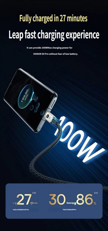 Fast charging data cable CtoC 100w 1m-Black V1221-DATA-CABLE-CTOC-100W-1M-BLACK