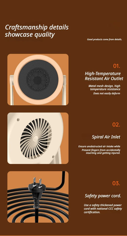 Desk heater grey V1221-DESK-HEATER-GREY