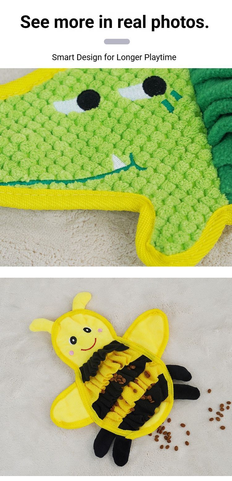 Dog Snuffle Mat for Foraging and Enrichment bee V1221-DOG-SNUFFLE-MAT-FOR-FORAGING-AND-ENRICHMENT-BEE