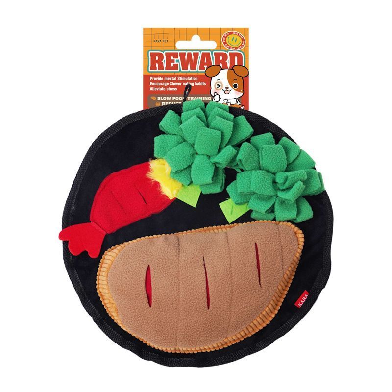 Dog Snuffle Mat for Foraging and Enrichment hamburger V1221-DOG-SNUFFLE-MAT-FOR-FORAGING-AND-ENRICHMENT-HAMBURGER