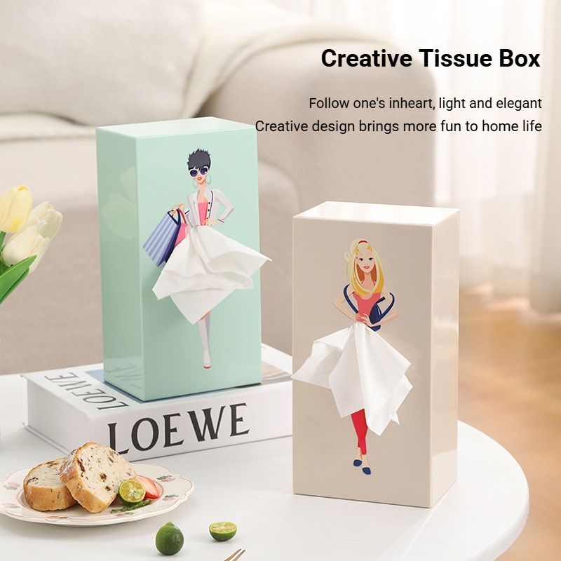 Dreamy Iris Blue Princess Tissue Box Holder V1221-DREAMY-IRIS-BLUE-PRINCESS-TISSUE-BOX-HOLDER
