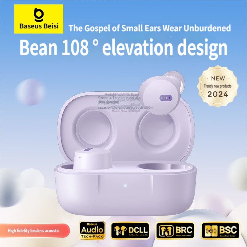E18 Bluetooth headset-Purple V1221-E18-BLUETOOTH-HEADSET-PURPLE