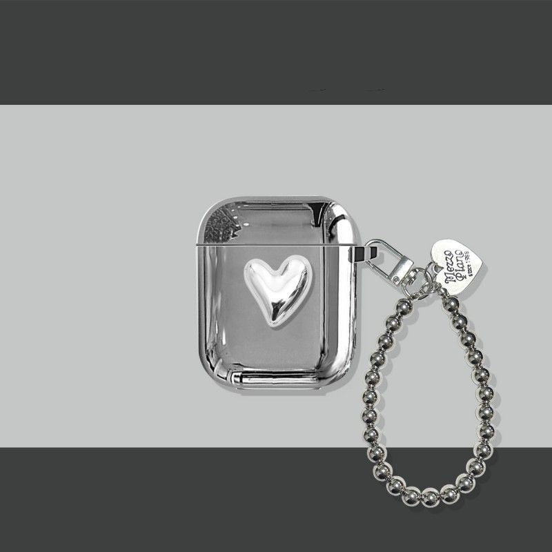 Electroplated 3D Heart + Bracelet Apple AirPods 3 V1221-ELECTROPLATED-3D-HEART-BRACELET-APPLE-AIRPODS-3
