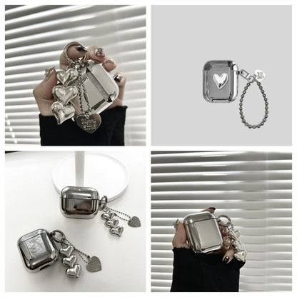Electroplated 3D Heart + Bracelet Apple AirPods 3 V1221-ELECTROPLATED-3D-HEART-BRACELET-APPLE-AIRPODS-3