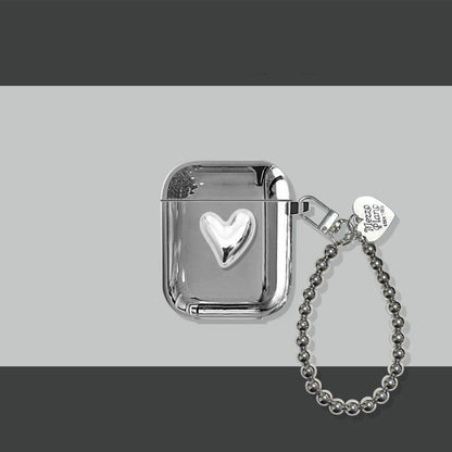 Electroplated 3D Heart + Bracelet Apple AirPods Pro V1221-ELECTROPLATED-3D-HEART-BRACELET-APPLE-AIRPODS-PRO