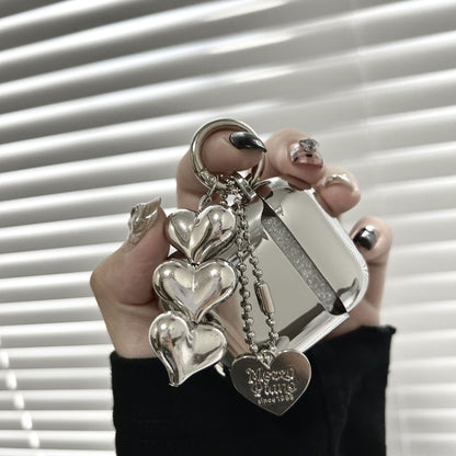 Electroplated 3D Heart + Bracelet Apple AirPods Pro V1221-ELECTROPLATED-3D-HEART-BRACELET-APPLE-AIRPODS-PRO