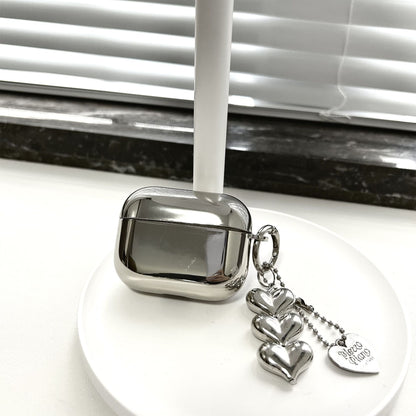 Electroplated 3D Heart + Bracelet Apple AirPods Pro V1221-ELECTROPLATED-3D-HEART-BRACELET-APPLE-AIRPODS-PRO