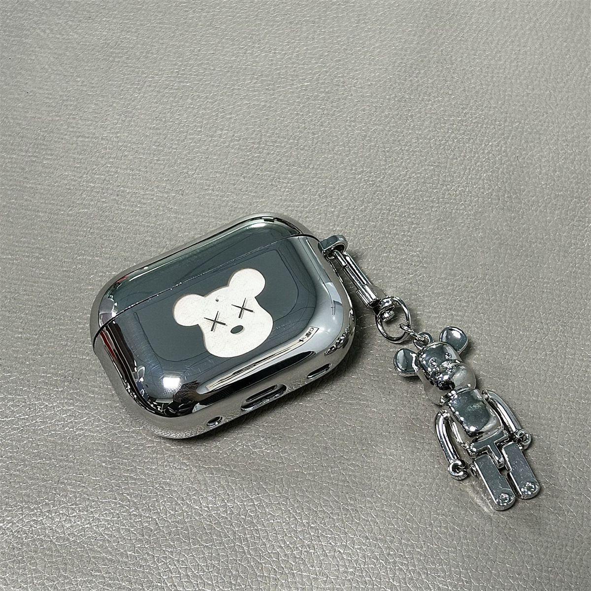 Electroplated single shell + matching coloured ring AirPods 1 V1221-ELECTROPLATED-SINGLE-SHELL-MATCHING-COLOURED-RING-AIRPODS-1