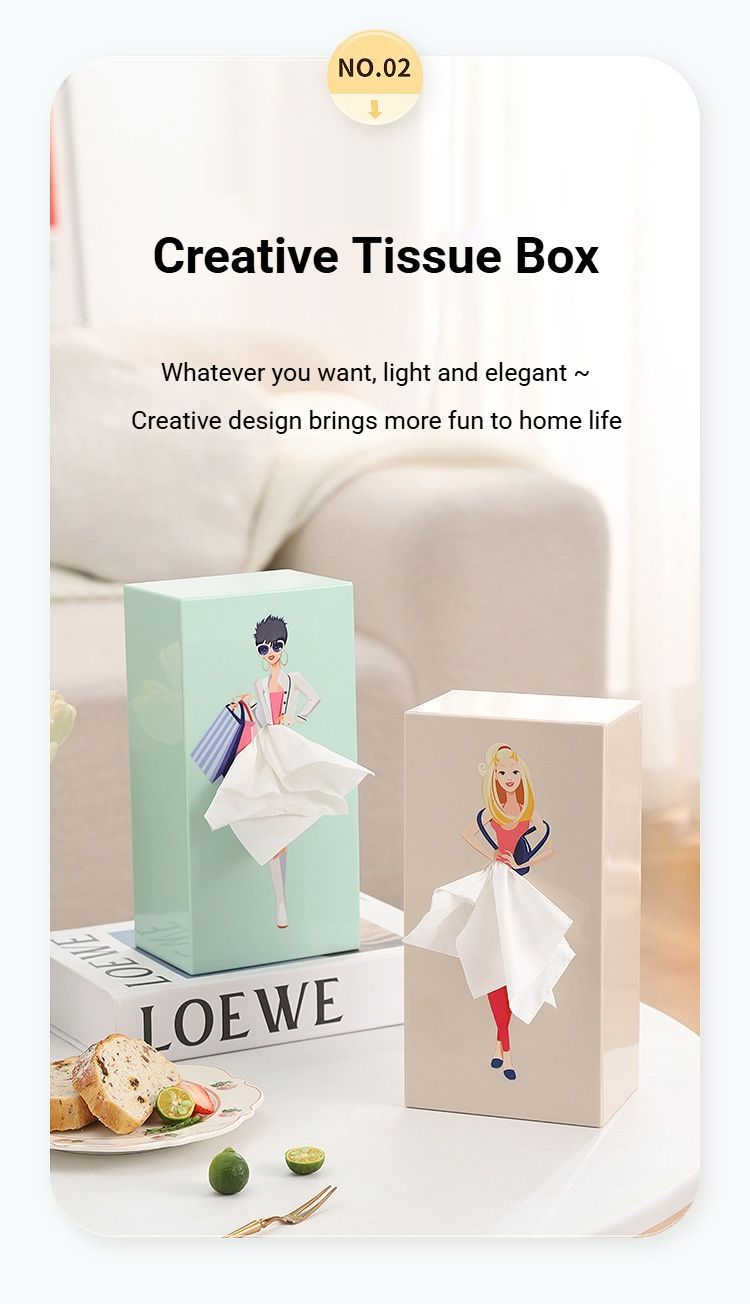 Elegant Light Mango Yellow Princess Tissue Box Holder V1221-ELEGANT-LIGHT-MANGO-YELLOW-PRINCESS-TISSUE-BOX-HOLDER