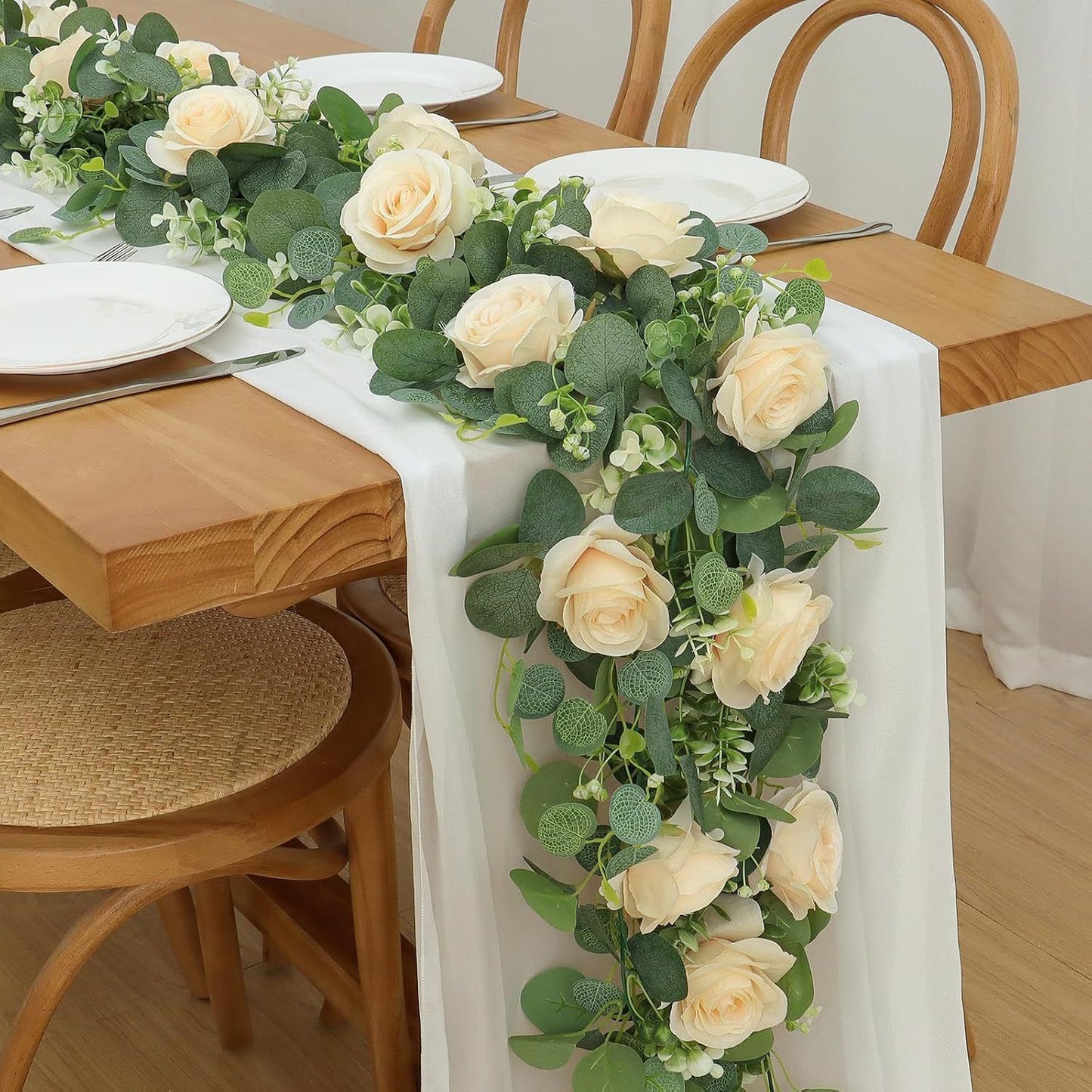 Eucalyptus Aquatic Vine - 60 Heads 2 Forks - P V1221-EUCALYPTUS-AQUATIC-VINE-60-HEADS-2-FORKS-P