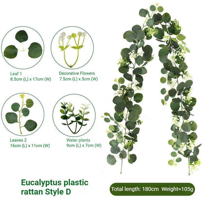 Eucalyptus Rattan - 60 Heads V1221-EUCALYPTUS-RATTAN-60HEADS