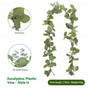 Eucalyptus with Flowers - 37 Heads-H V1221-EUCALYPTUS-WITH-FLOWERS-37HEADS-H