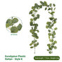 Eucalyptus with Flowers - 37 Heads-K V1221-EUCALYPTUS-WITH-FLOWERS-37HEADS-K